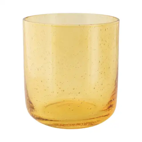 yellow_bubble_glass_tumbler_jar_front_on_white